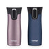 Contigo West Loop Stainless Steel Vacuum-Insulated Travel Mug with Spill-Proof Lid, Keeps Drinks Hot up to 5 Hours and Cold up to 12 Hours, 16oz 2-Pack, Vervain & Midnight Berry