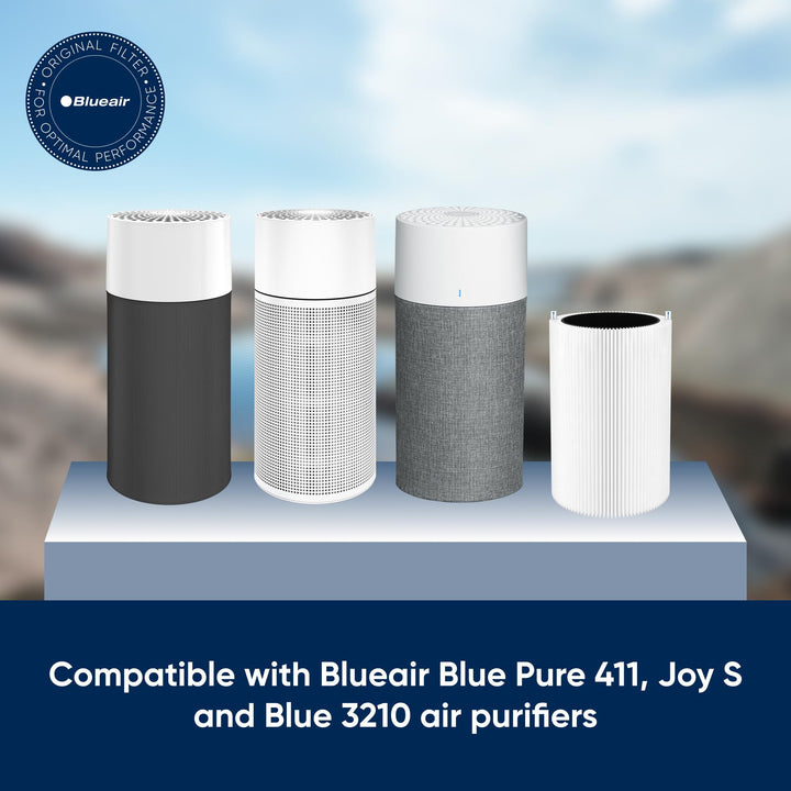 BLUEAIR Blue Pure 411 Auto, 411, 411+ Genuine Replacement Filter, Particle and Activated Carbon, fits Blue Pure 411 Auto, 411 and 411+ Air Purifiers