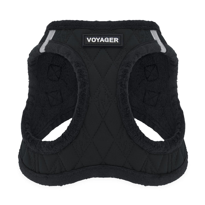 Voyager Step-In Plush Dog Harness – Soft Plush, Step In Vest Harness for Small and Medium Dogs by Best Pet Supplies - Harness (Black Plush), XS (Chest: 13 - 14.5") Harness (Black Plush) XS (Chest: 13 - 14.5")