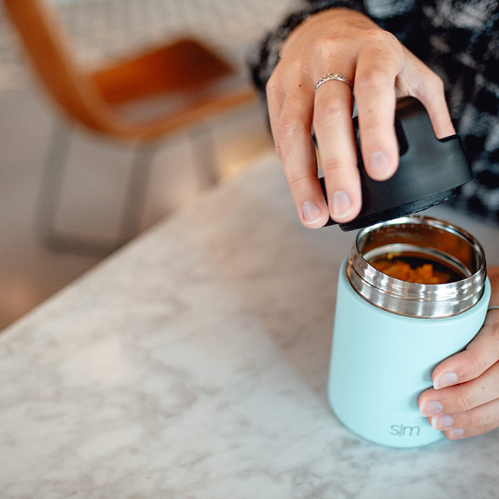 Simple Modern Food Jar Thermos for Hot Food | Reusable Stainless Steel Vacuum Insulated Leak Proof Lunch Storage for Smoothie Bowl, Soup, Oatmeal | Provision Collection | 12oz | Sweet Taffy