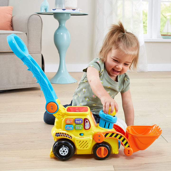 VTech Pop-a-Balls Push & Pop Bulldozer,Yellow Yellow