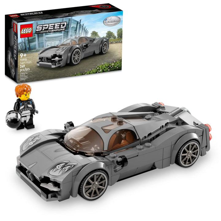 LEGO Speed Champions Pagani Utopia 76915 Race Car Toy Model Building Kit, Italian Hypercar, Collectible Racing Vehicle, 2023 Set Multi-color