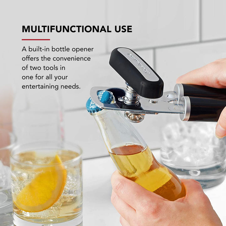 KitchenAid Classic Multifunction Can Opener / Bottle Opener Black