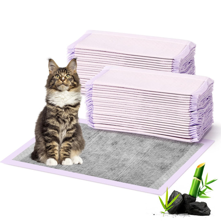 Cat Pads Refills for Litter Box: Cat Litter Mat for Tidy Cats Breeze Litter System - Thickened 6-Layer Super Absorbent Breeze Pads - 16.9" X 11.4" Odor Control - Lemon Scent - Pack of 20 20 Count Scented