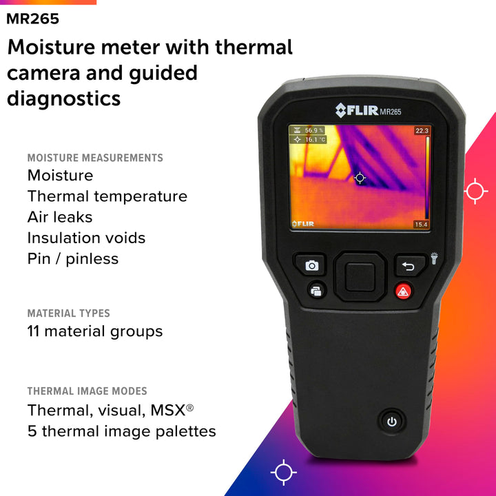 FLIR MR265 Moisture Meter and Thermal Imager with MSX