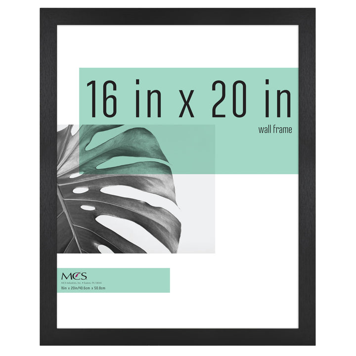 MCS Studio Gallery 20x27 Poster Frame Black Woodgrain, Vertical & Horizontal Wall Hanging Large Picture Frame for Photos, Posters & Art Prints (1-Pack) 1-Pack 20x27 - Select