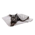 Furhaven Waterproof & Self-Warming Throw Blanket for Dogs & Indoor Cats, Washable & Reflects Body Heat - Terry & Sherpa Dog Blanket - Silver Gray, Medium Blanket - Terry & Sherpa (Silver Gray) 40.0"L x 30.0"W x 0.5"Th Self-Warming & Waterproof