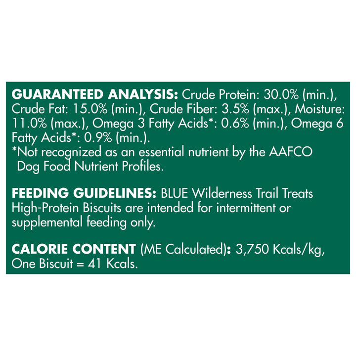 Blue Buffalo Wilderness Trail Treats High Protein Grain Free Crunchy Dog Treats Biscuits, Duck Recipe 24-oz Bag 1.5 Pound (Pack of 1)