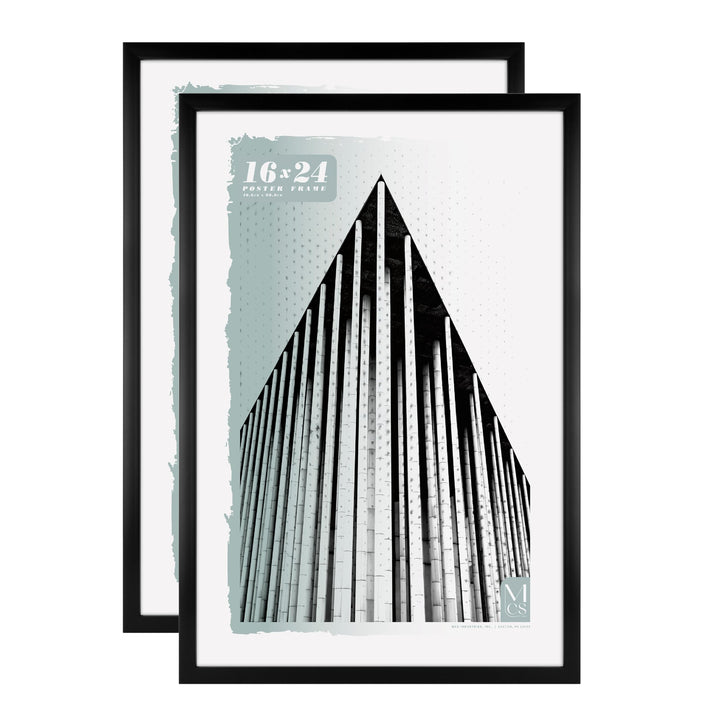 MCS Foundation 20x27 Poster Frame Traditional Black, Vertical & Horizontal Wall Hanging Large Picture Frame for Photos, Posters & Art Prints (1-Pack) Single