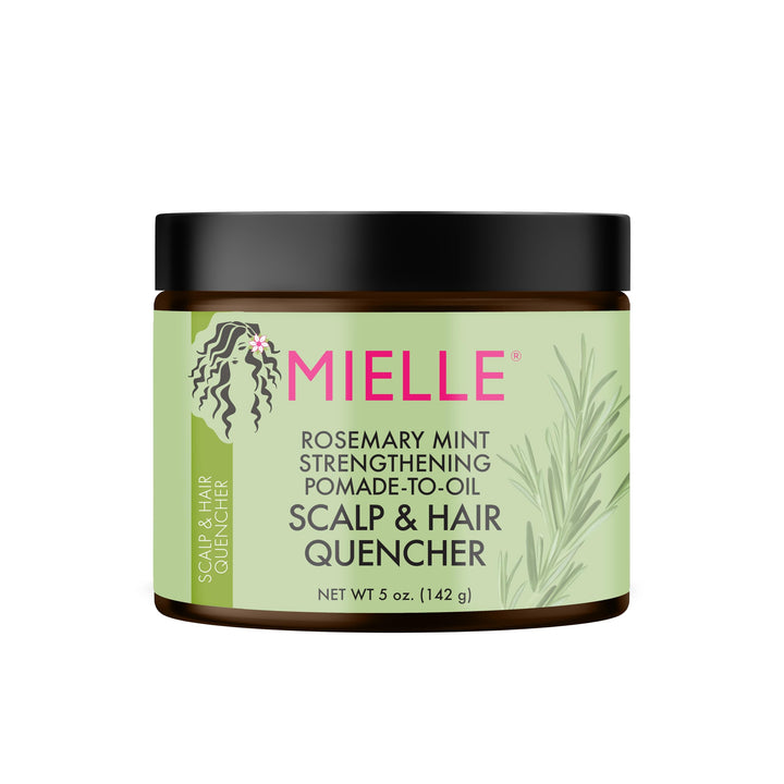 Mielle Organics Rosemary Mint Strengthening Pomade-To-Oil Scalp & Hair Quencher, Nourishes, Conditions & Add Shine, 5 Ounces