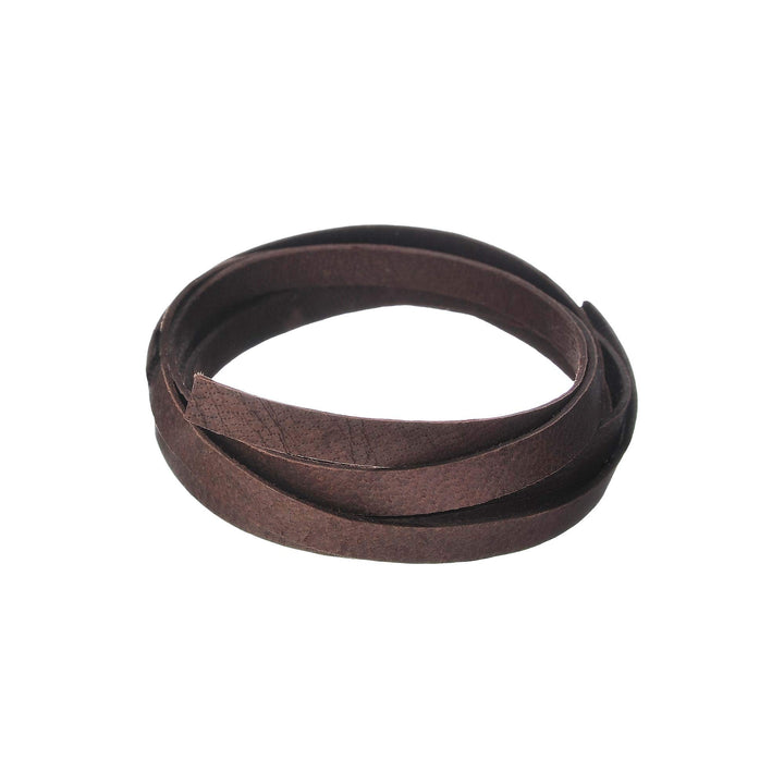 Realeather, Chocolate Deerskin Leather Lace, 1/8" x50, 0.125" x 50' 0.125" x 50'