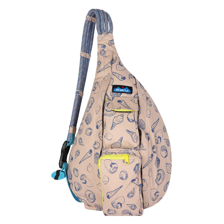 KAVU Original Rope Bag Sling Pack with Adjustable Rope Shoulder Strap Beach Doodle