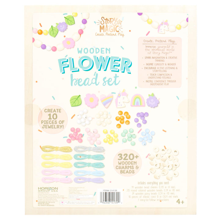 Story Magic Wooden Flower Bead Set