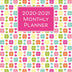 2020-2021 Monthly Planner: Dated Months Only Family Calendar Planner for Schedules and Important Dates