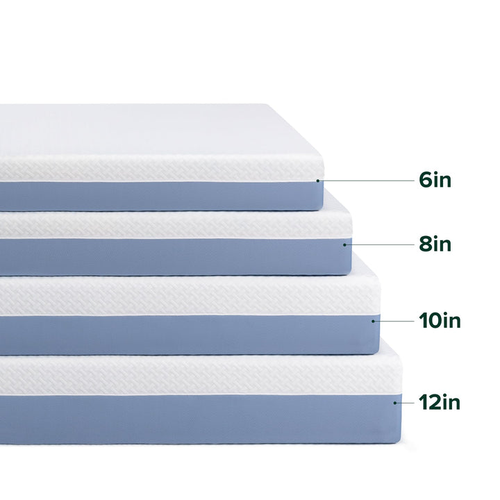 ZINUS 10 Inch Cooling Essential Memory Foam Mattress [New Version], Full, Fiberglass Free, Medium Feel, Cooling Airflow Memory Foam, Certified Safe Foams & Fabric, Mattress in A Box White 10" Cooling New Small Box