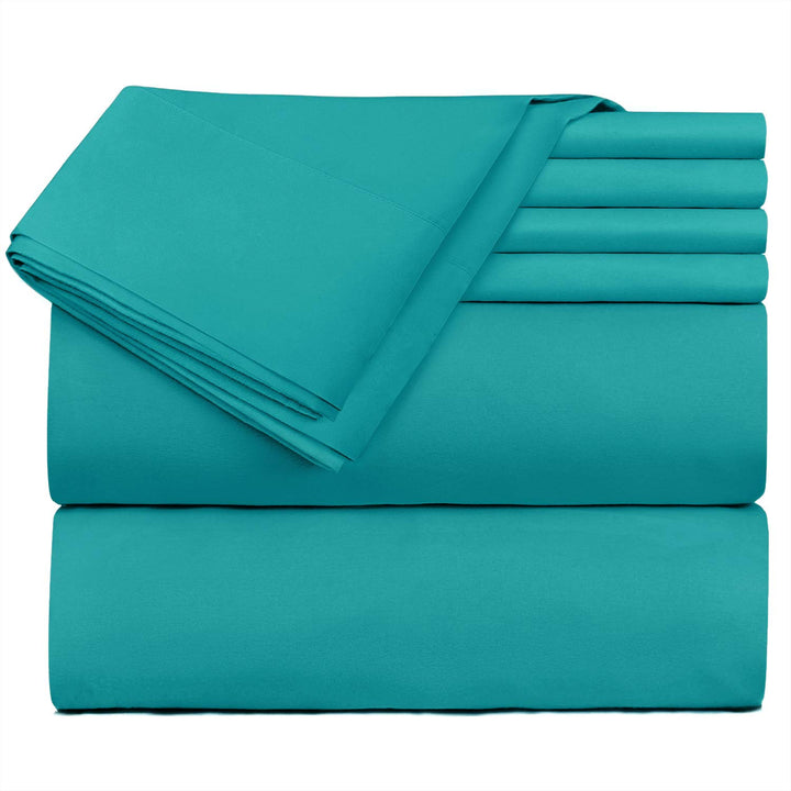 Hearth & Harbor Extra Deep Pocket Sheets - Fits Mattress 18-24 Inches Deep - Extra Deep Pocket Twin XL Sheets Sets - 4 Piece Twin XL Size Sheets - Twin XL Sheets Deep Pocket - Black Sheets