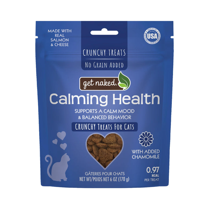 Get Naked Cat Crunchy Treats Salmon & Cheese Flavor, Calming Health, 2.5-oz Bag 2.5 Ounce (Pack of 1)