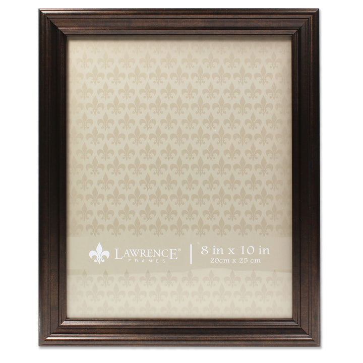 Lawrence Frames 535580 Bronze 8x10 Classic Detailed Oil Rubbed Picture Frame