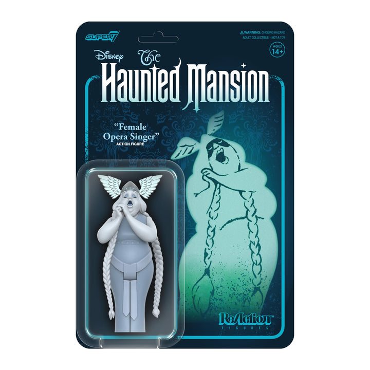 Super7 Disney Haunted Mansion Female Opera Singer - 3.75" Disney Action Figure with Accessory Classic Disney Collectibles and Retro Toys