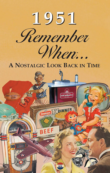 1951 REMEMBER WHEN CELEBRATION KardLet: Birthdays, Anniversaries, Reunions, Homecomings, Client & Corporate Gifts RW1951