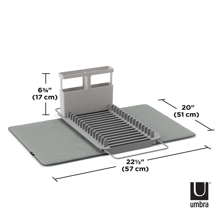 Umbra UDry Over the Sink Dish Rack with Dry Mat