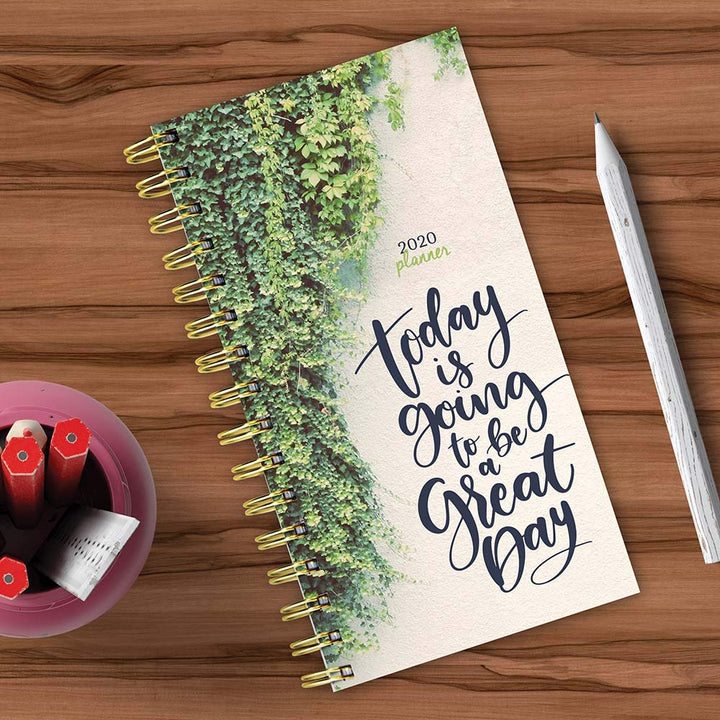 2020 Green Day Small Weekly Monthly Spiral Planner