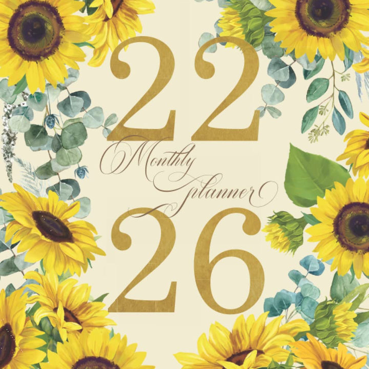 5 Year Monthly Planner 2022-2026: Large Planner with To Do List | 1 Extra Month for 2027 [Sunflower]