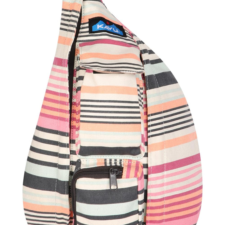 KAVU Mini Rope Bag Cotton Crossbody Sling One Size Beach Tie Dye