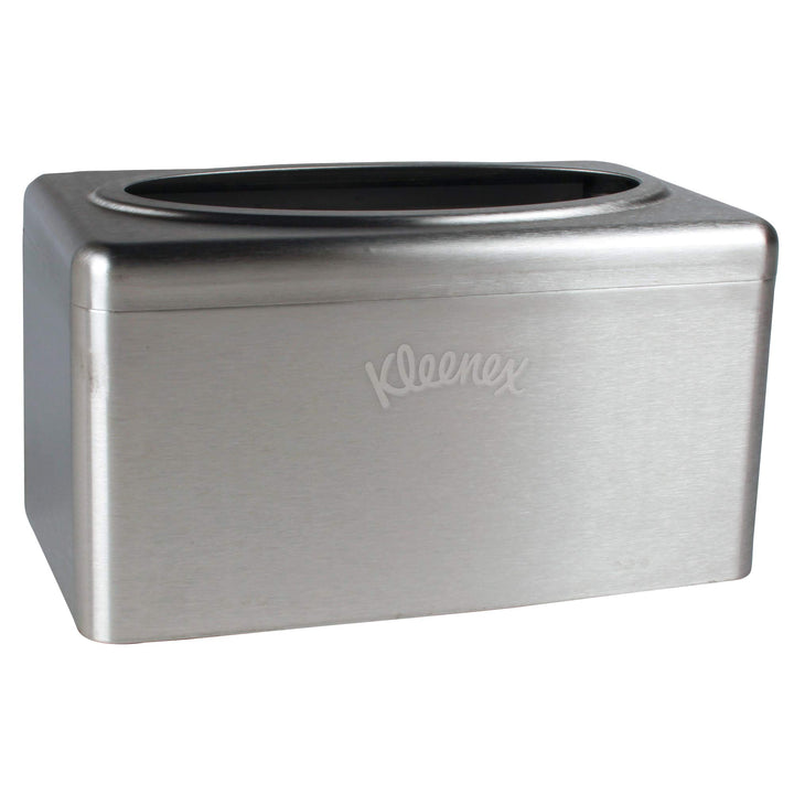 2-Pack Kimberly-Clark's Kleenex Stainless Steel Box Towel Cover With 18-Pack Kleenex 1-Ply Ultra Soft Hand Towel Refill Bundle Towel Cover with Kleenex Ultra Soft Towel