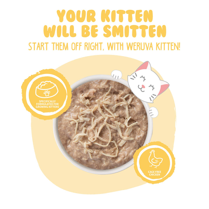 Weruva Kitten, Tuna & Salmon Formula in a Hydrating Purée 3oz Can (Pack of 12) 3 Ounce (Pack of 12)