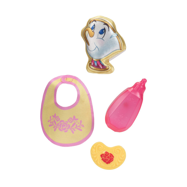 Disney Princess Belle Baby Doll Deluxe with Tiara, Carrier, Plush Friend, Pacifier, Bib & Baby Bottle [ Exclusive]