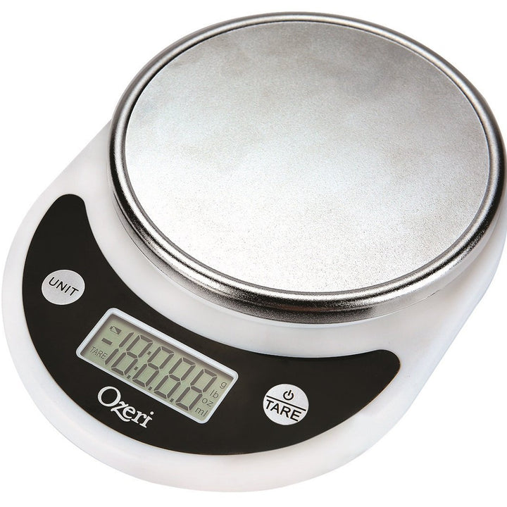 Ozeri Pronto Digital Multifunction Kitchen and Food Scale, Black on White