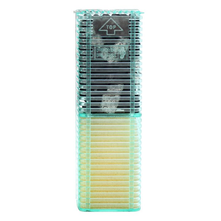 Penn-Plax Small World Aquarium Filter – Comes with a Disposable Media Cartridge (Bio Sponge, Carbon, and Zeolite Crystals) – Safe for Freshwater and Saltwater Setups (SWF1)