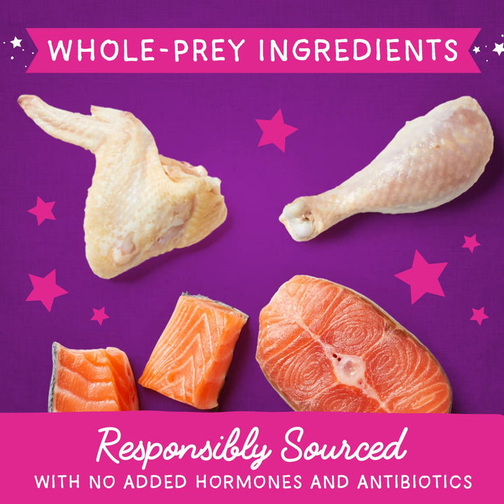 Stella & Chewy's Freeze-Dried Raw Marie’s Magical Dinner Dust – Grain Free, Protein Rich Cat & Kitten Food Topper – Wild-Caught Salmon & Cage-Free Chicken Recipe – 7 oz Bag Salmon & Chicken 7 Ounce (Pack of 1)