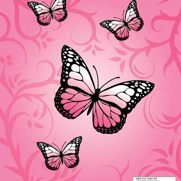 2019 Weekly And Monthly Planner:: Pink Butterfly Tribal Background Design For Girls - Full 12 Month Planner With Daily And Weekly Notes Including Holidays - Full Year from 2019 to 2020 Calendar.