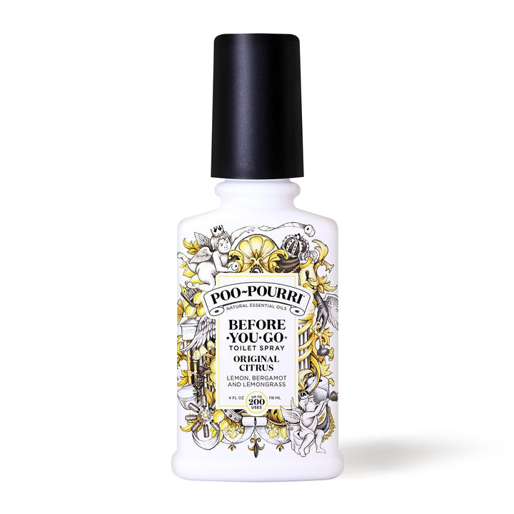 Poo-Pourri Before-You-Go Toilet Spray, Original Citrus, 4 Fl Oz - Lemon, Bergamot and Lemongrass