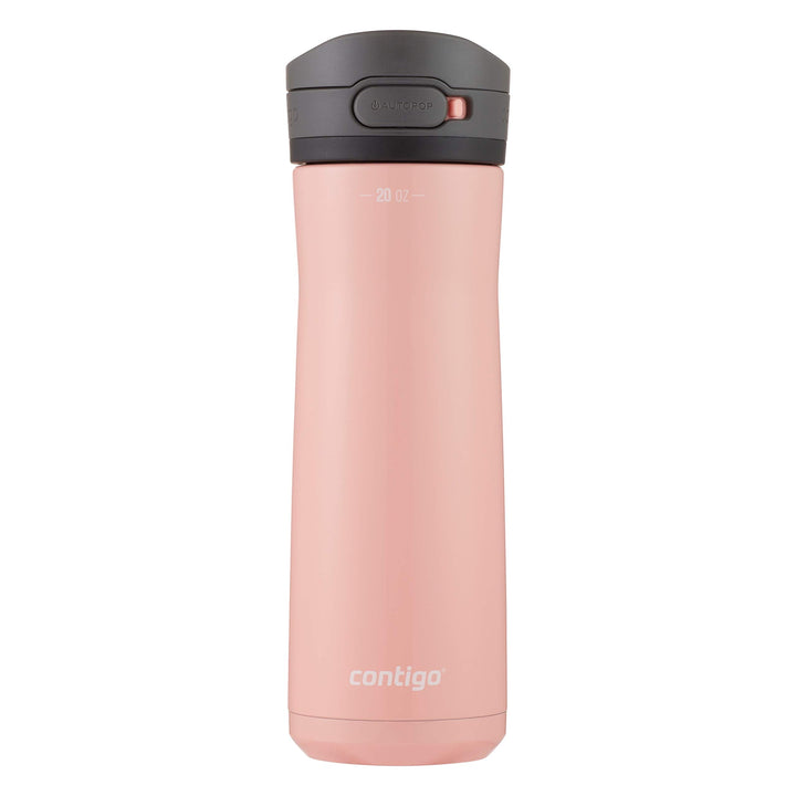 Jackson Chill 2.0 Vacuum-Insulated Stainless Steel Water Bottle, Secure Lid Technology for Leak-Proof Travel, Keeps Drinks Cold for 12 Hours, 20oz Pink Lemonade