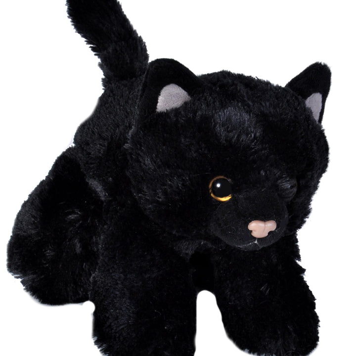 Wild Republic Black Cat Plush, Stuffed Animal, Plush Toy, Gifts for Kids, HugEms 7"