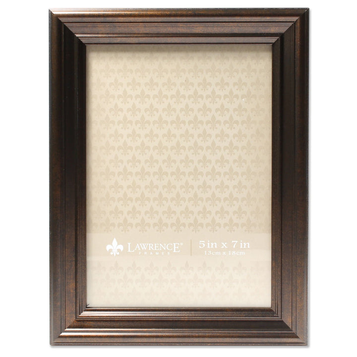 Lawrence Frames 535557 Bronze 5x7 Classic Detailed Oil Rubbed Picture Frame