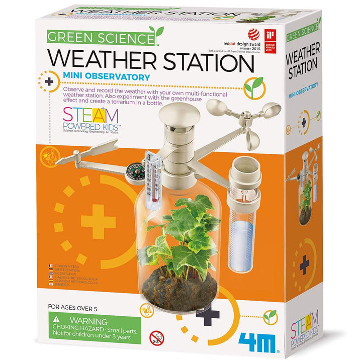 4M Weather Station Kit - Climate Change, Global Warming, Lab - STEM Toys Educational Gift for Kids & Teens, Girls & Boys 8.5 x 4.75 inches