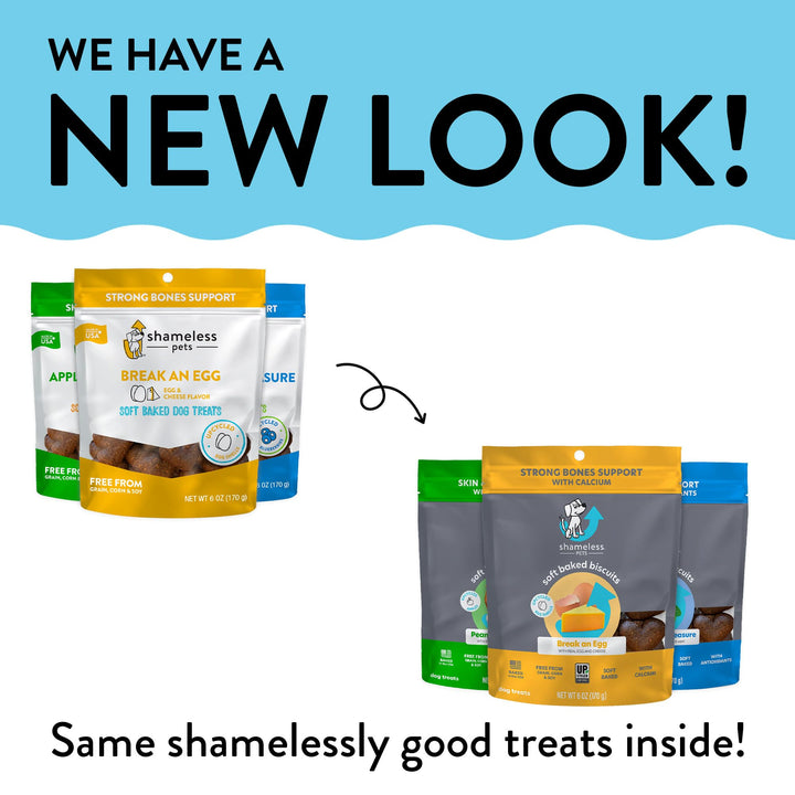 Shameless Pets Soft-Baked Dog Treats, Vegetarian Variety 3-Pack - Natural & Healthy Dog Chews for Small, Medium & Large Dogs - Dog Biscuits Baked & Made in USA, Free from Grain, Corn & Soy Plant-Based Variety Pack 6 Ounce (Pack of 3)