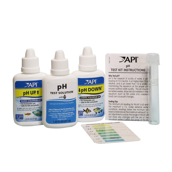 API pH TEST & ADJUSTER KIT 250-Test Freshwater Aquarium Water pH Test and Adjuster Kit (29A)