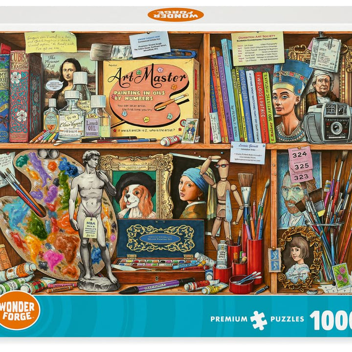 Wonder Forge The Artist's Cabinet 1000 Piece Jigsaw Puzzle for Adults | Unique, Perfectly-Fitting Pieces | Fun, Vibrant Imagery |  Exclusive