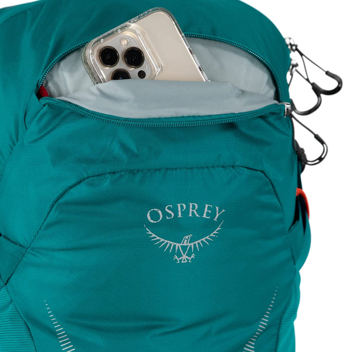 Osprey Hikelite 18L Unisex Hiking Backpack, Escapade Green