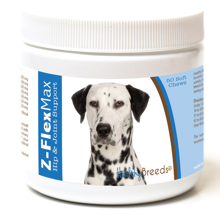 Healthy Breeds Dalmatian Z-Flex Max Hip and Joint Soft Chews 50 Count 50 Ct