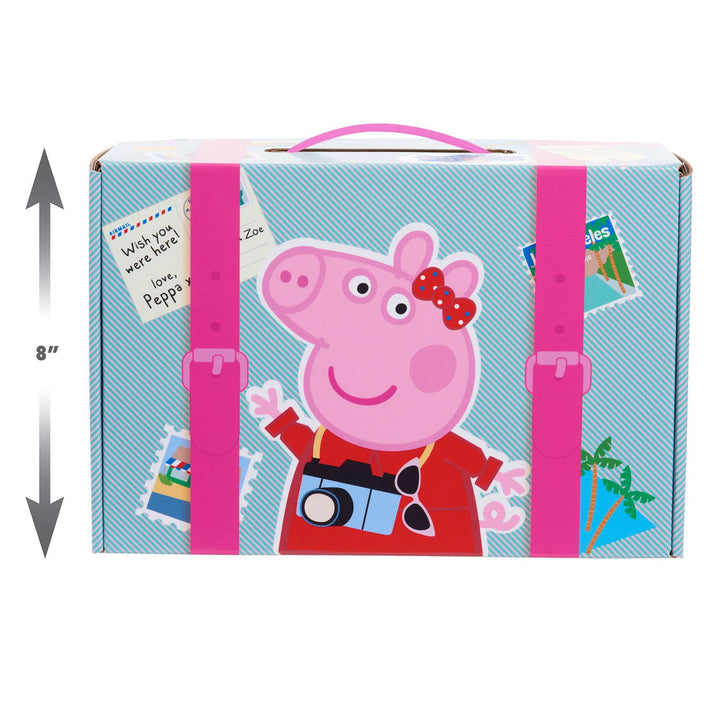 Just Play Peppa Pig Dress Up and Pretend Play Trunk, Reusable Cardboard Trunk with 18-pieces, Size 4-6X, Kids Toys for Ages 3 Up,  Exclusive