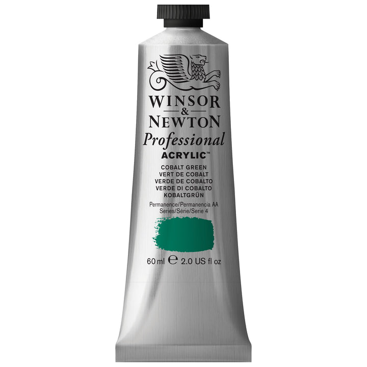 Winsor & Newton Professional Acrylic Paint, 60ml (2-oz) Tube, Cobalt Green 2-oz Tube