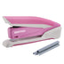 Bostitch Office InPower Spring-Powered Desktop Stapler, 20 Sheet Capacity, One Finger Stapling, Includes 210 Staples, Jam Free, Opens for Tacking, Breast Cancer Awareness Pink