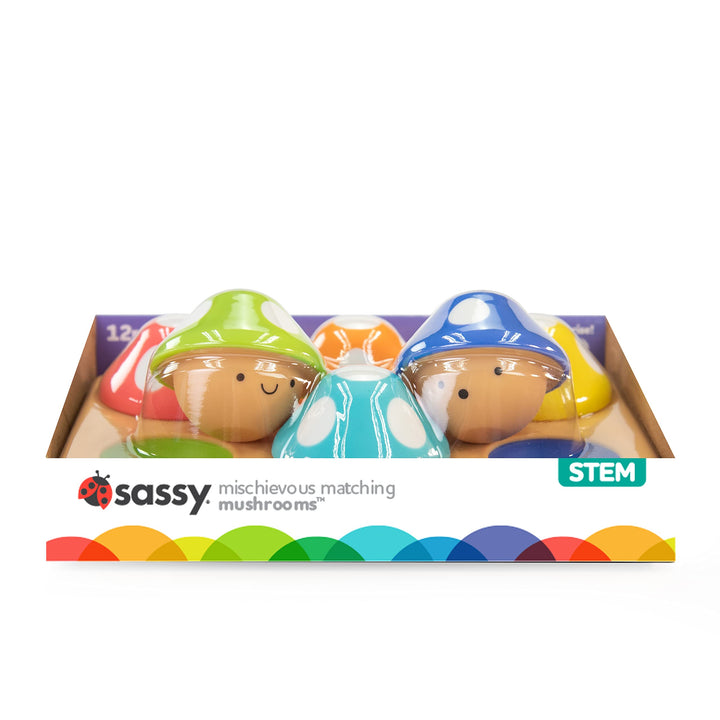 Sassy Mischievous Matching Mushrooms | Sorting Board | 12+ Months