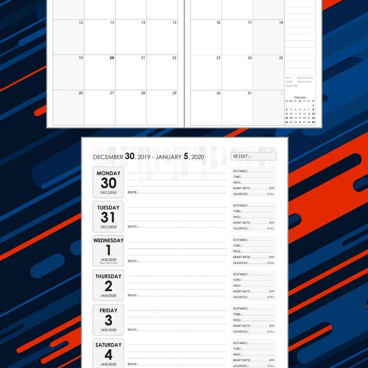 2020 Running Log Book: The Complete 365 Day Runner's Day by Day Log 2020 Monthly Calendar Planner | Race Bucket List | Race Record | Daily and Weekly ... Book Diary | Run Workouts Journal Notebook